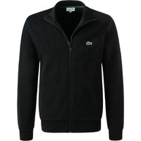 LACOSTE Herren Sweatjacke schwarz Baumwolle unifarben von Lacoste