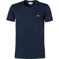 LACOSTE Herren T-Shirt blau Baumwolle von Lacoste