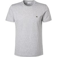 LACOSTE Herren T-Shirt grau Baumwolle meliert von Lacoste