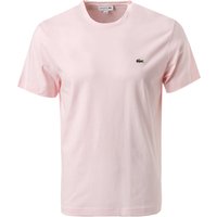 LACOSTE Herren T-Shirt rosa Baumwolle von Lacoste