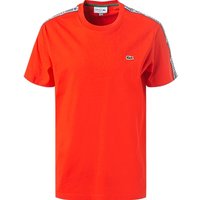 LACOSTE Herren T-Shirt rot Baumwolle von Lacoste