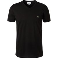 LACOSTE Herren T-Shirt schwarz Baumwolle von Lacoste