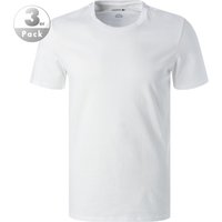 LACOSTE Herren T-Shirts weiß Baumwolle unifarben Slim Fit von Lacoste