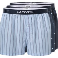 LACOSTE Herren Boxershorts blau Baumwolle Gemustert,unifarben von Lacoste