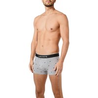 LACOSTE Herren Trunks grau Baumwolle Gemustert von Lacoste