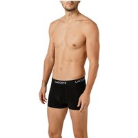 LACOSTE Herren Trunks schwarz Baumwolle unifarben von Lacoste