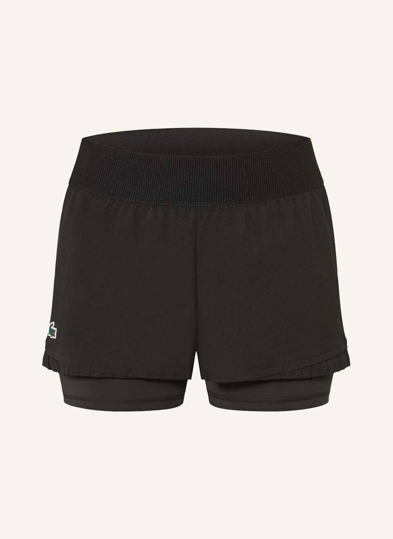 Lacoste 2-in1-Tennisshorts schwarz von Lacoste