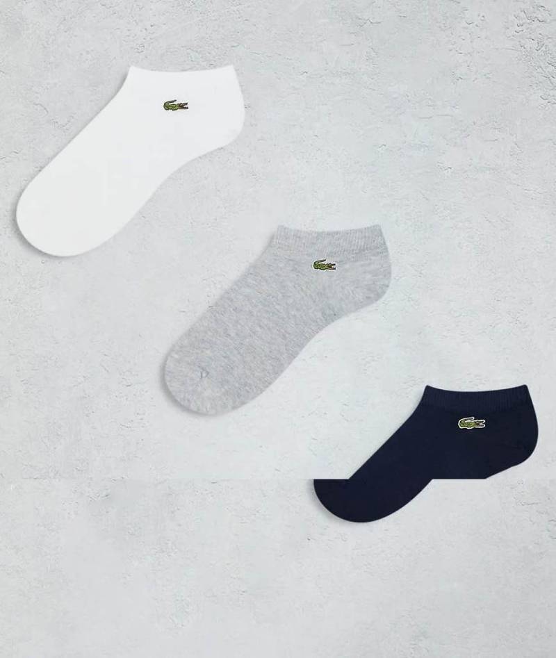 Lacoste - 3er-Pack Socken in verschiedenen Farben-Bunt von Lacoste