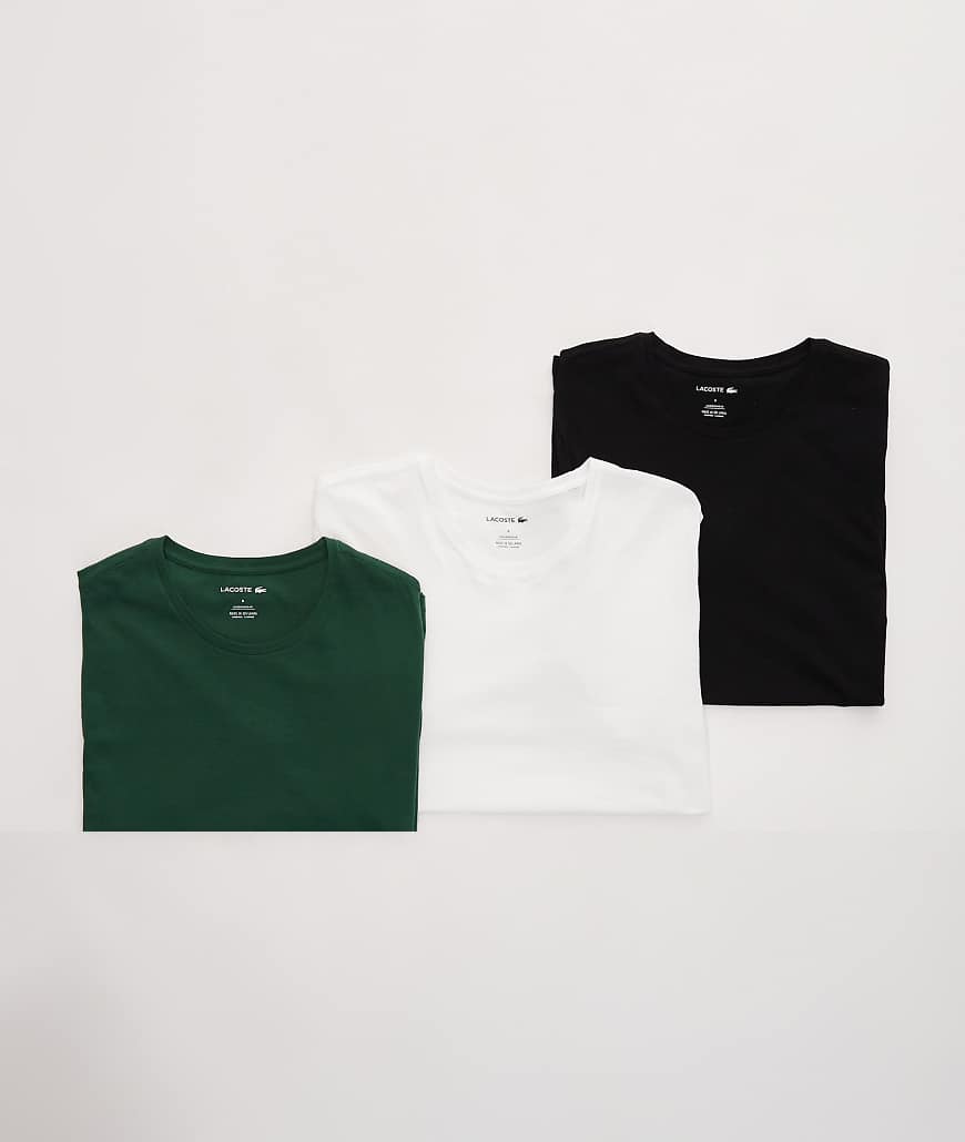 Lacoste - 3er-Pack T-Shirts in Schwarz/Weiß/Grün-Bunt von Lacoste
