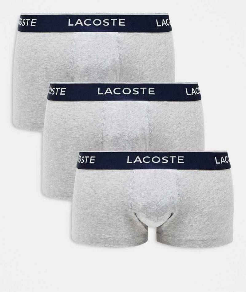 Lacoste - 3er Pack Unterhosen in Grau von Lacoste