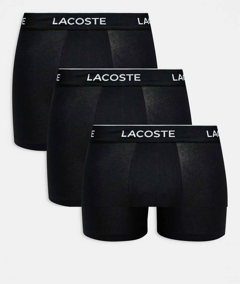 Lacoste - 3er-Pack eng geschnittene Boxershorts in Schwarz von Lacoste