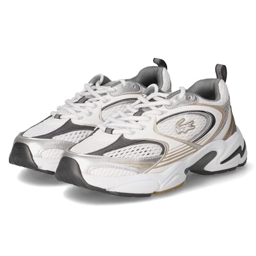 Lacoste 50SFA0175-108 Schnürhalbschuh Textil & Synthetik Damen in Weiss-Kombi - Gr. 39,5 von Lacoste