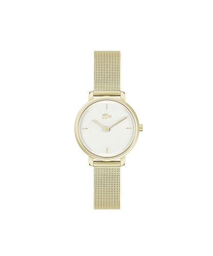 Lacoste Analog Quarzuhr für Damen Kollektion Suzanne mit Gelbgoldfarbenes Edelstahlarmband - 2001322 von Lacoste