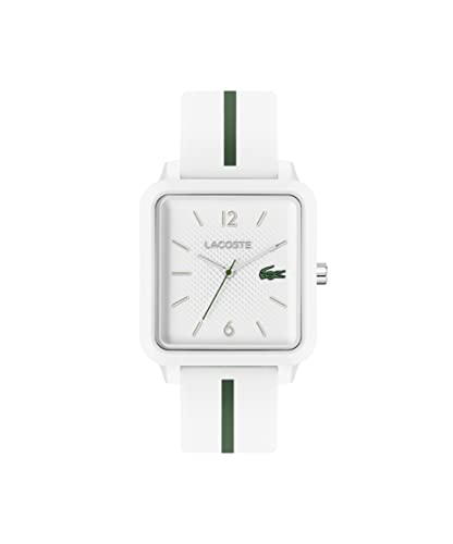 Lacoste Analog Quarzuhr für Herren mit Weisses Silikonarmband - 2011251 von Lacoste