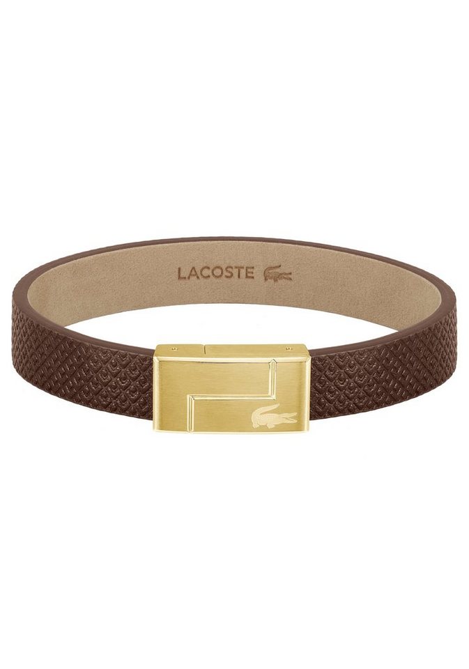 Lacoste Armband Schmuck Edelstahl Armschmuck Lederarmband LACOSTE TRAVELER von Lacoste