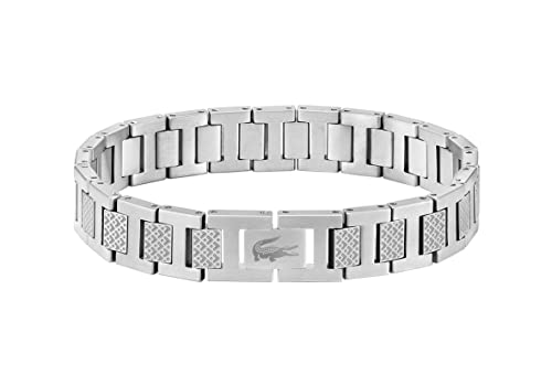 Lacoste Gliederarmband für Herren Kollektion METROPOLE in Edelstahl Verziert mit Petit-Piqué-Muster - 2040117 Lacoste Gliederarmband für Herren Kollektion METROPOLE in Edelstahl Verziert mit Petit-Piqué-Muster - 2040117 von Lacoste