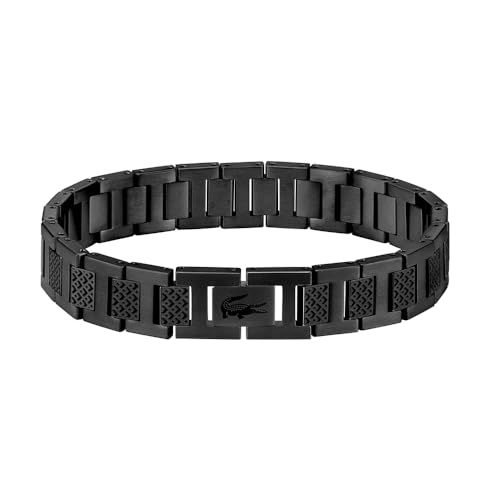 Lacoste Gliederarmband für Herren Kollektion METROPOLE in Schwarzem Edelstahl Verziert mit Petit-Piqué-Muster - 2040119 Lacoste Gliederarmband für Herren Kollektion METROPOLE in Schwarzem Edelstahl Verziert mit Petit-Piqué-Muster - 2040119 von Lacoste