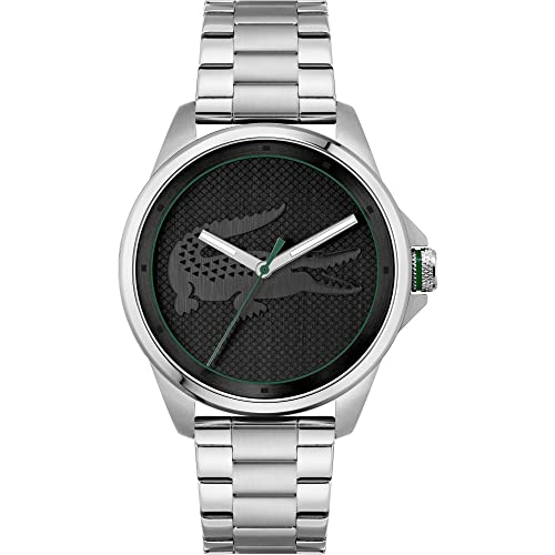 Lacoste Analog Quarzuhr für Herren Kollektion LE Croc mit Silbernes Edelstahlarmband - 2011131 Lacoste Analog Quarzuhr für Herren Kollektion LE Croc mit Silbernes Edelstahlarmband - 2011131 von Lacoste