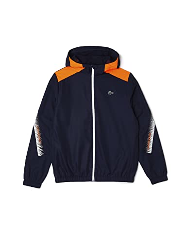 Lacoste BH5045 Parkas & Blousons, Navy Blue/Flashy Orange-F, 44 Men's, Navy Blue/Flash Orange von Lacoste