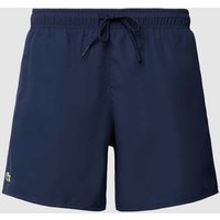 Lacoste Badehose mit Logo-Patch Modell 'Basic' in Dunkelblau, Größe S von Lacoste