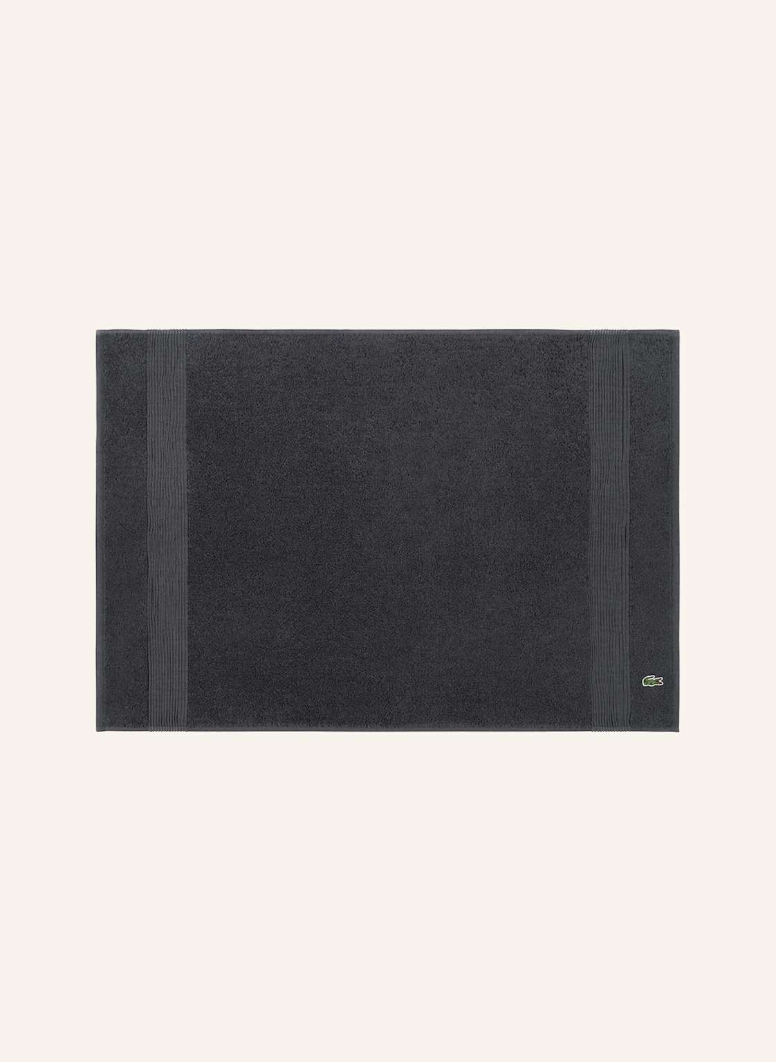 Lacoste Badematte Llecroco schwarz von Lacoste
