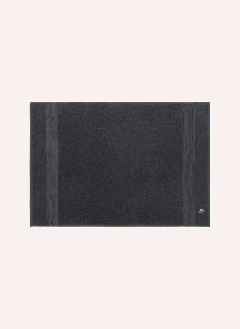Lacoste Badematte Llecroco schwarz von Lacoste