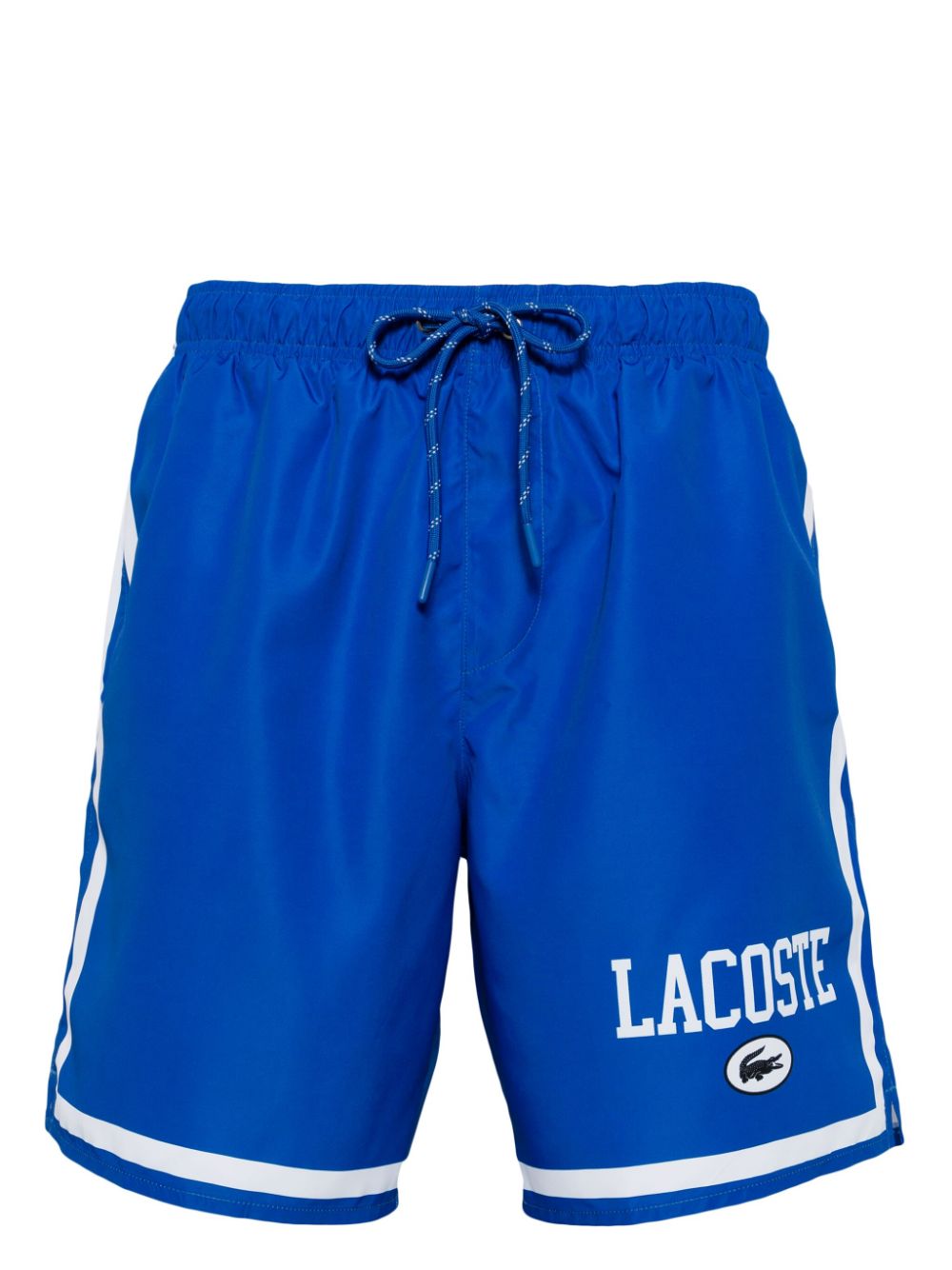 Lacoste Badeshorts mit Logo-Print - Blau von Lacoste