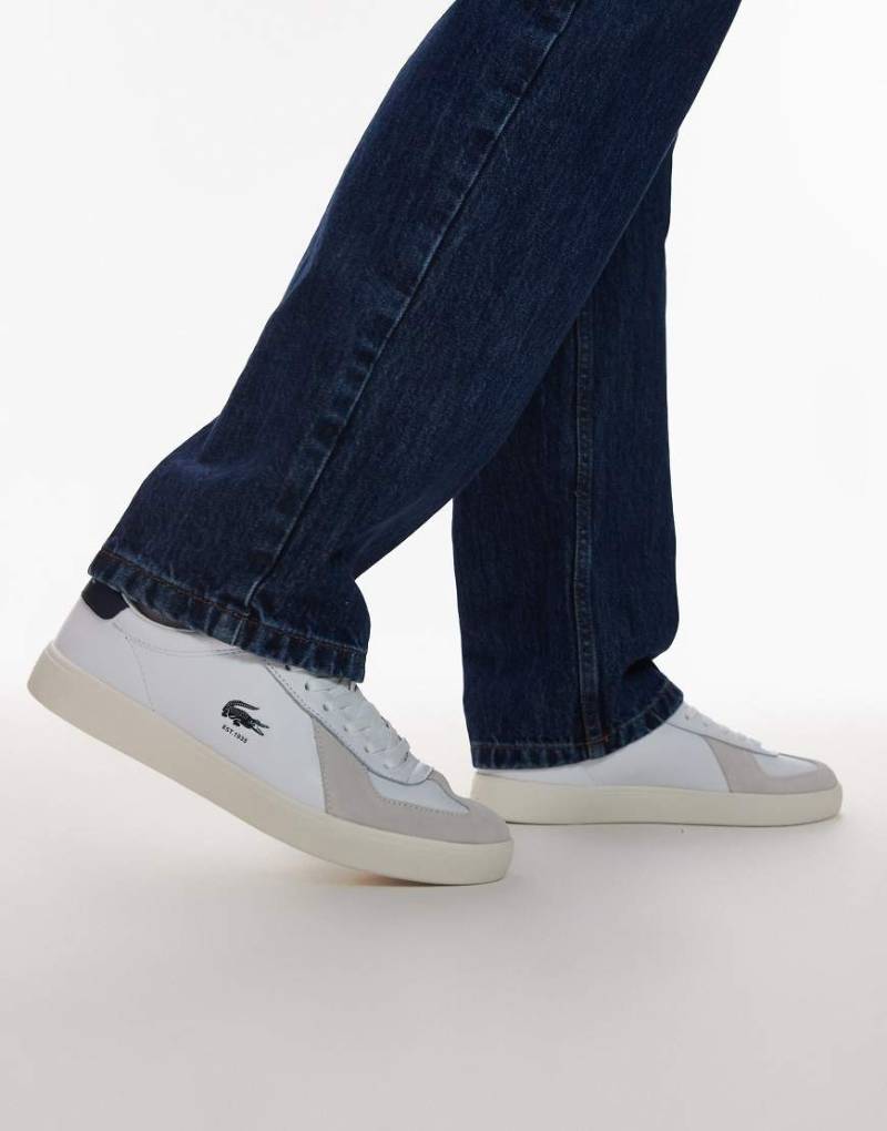 Lacoste - Baseshot Pro - Sneaker in Weiß/Marineblau von Lacoste