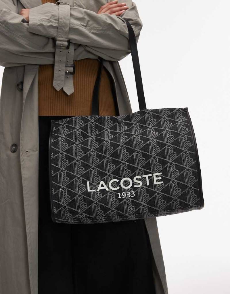 Lacoste - Bedruckte Tragetasche in Schwarz Lacoste - Bedruckte Tragetasche in Schwarz von Lacoste