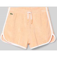 Lacoste Bermudas mit Label-Details in Apricot, Größe 140 von Lacoste