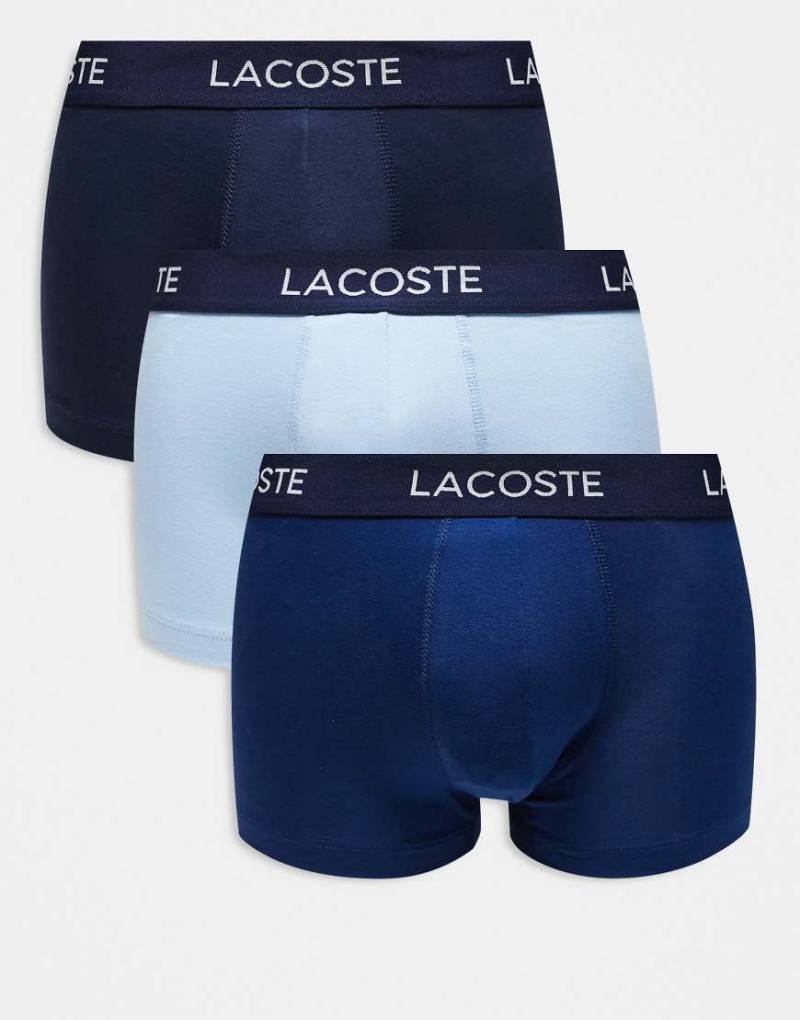 Lacoste - Blaue Slips im 3er-Pack von Lacoste
