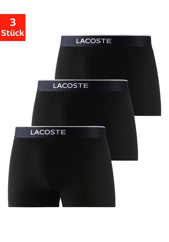 Lacoste Trunk eng Boxershorts Lacoste Herren Premium (Packung, 3-St., 3er-Pack) aus atmungsaktivem Material von Lacoste