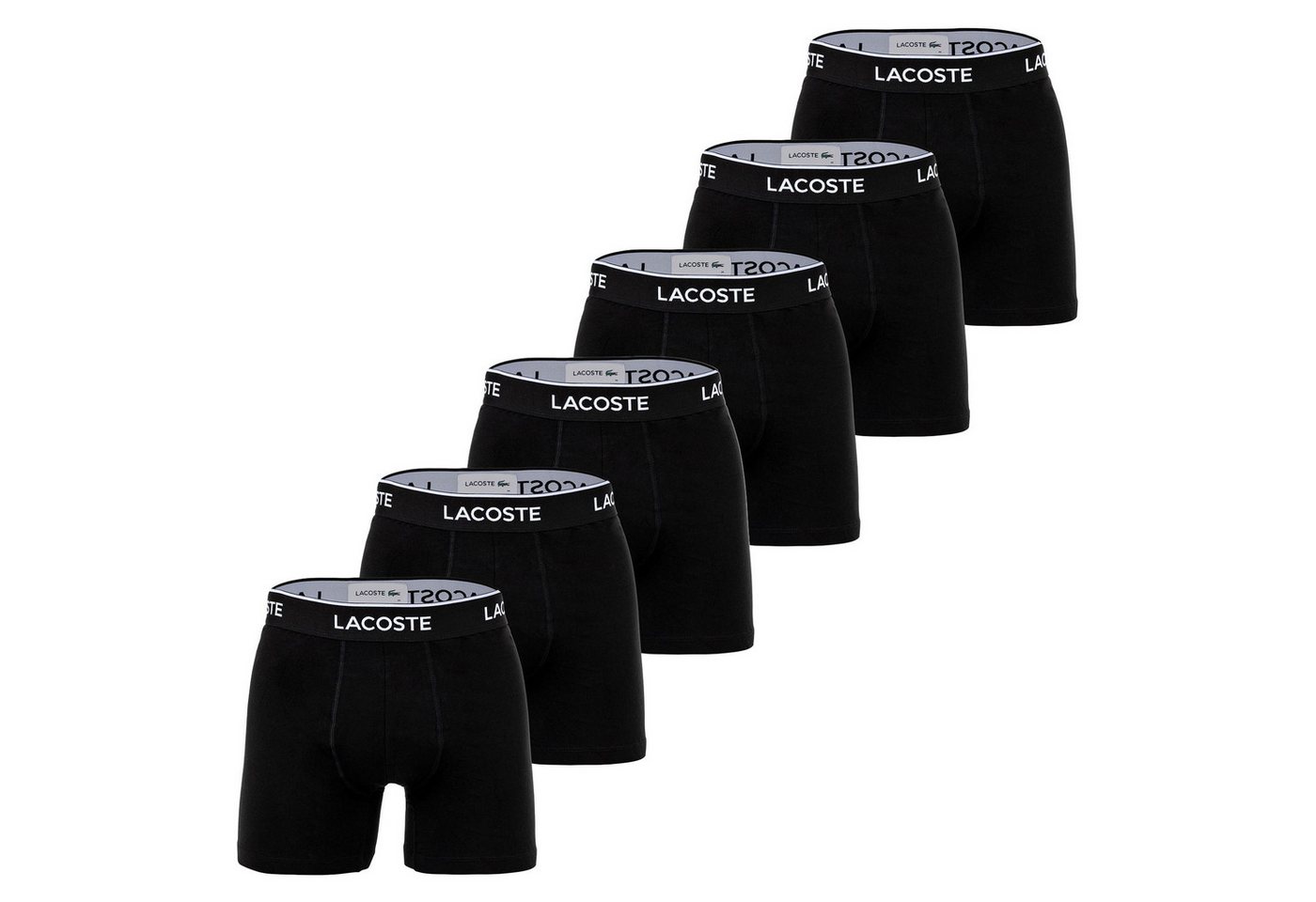 Lacoste Boxer Herren Boxershort 6er Pack Baumwolle (Packung, 6er Pack) von Lacoste
