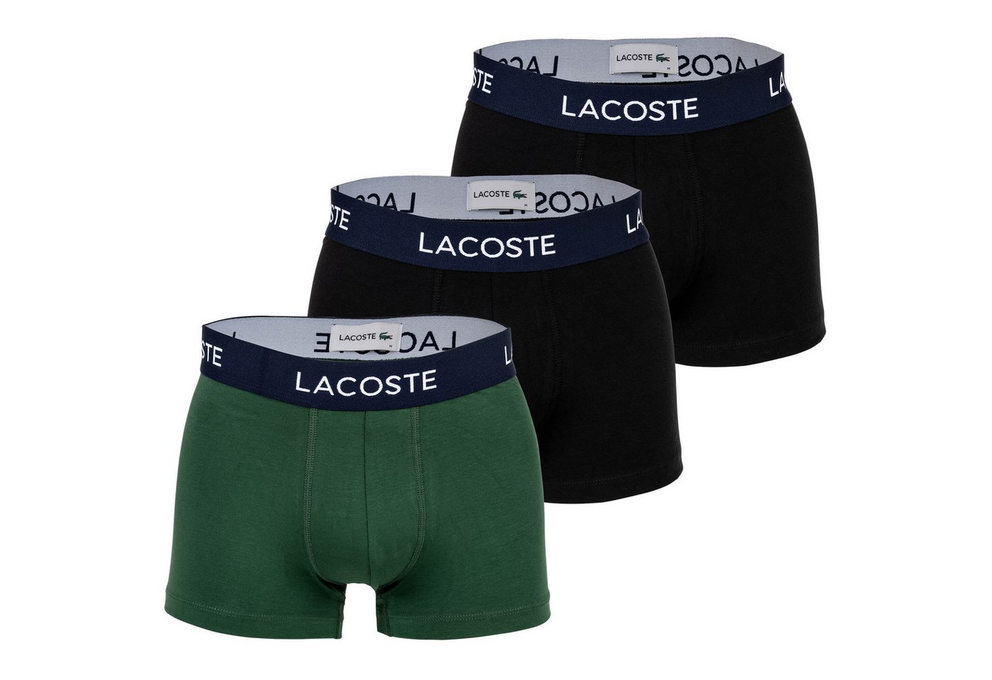 Lacoste Boxer Herren Boxershorts, 3er Pack - Trunks, Casual von Lacoste