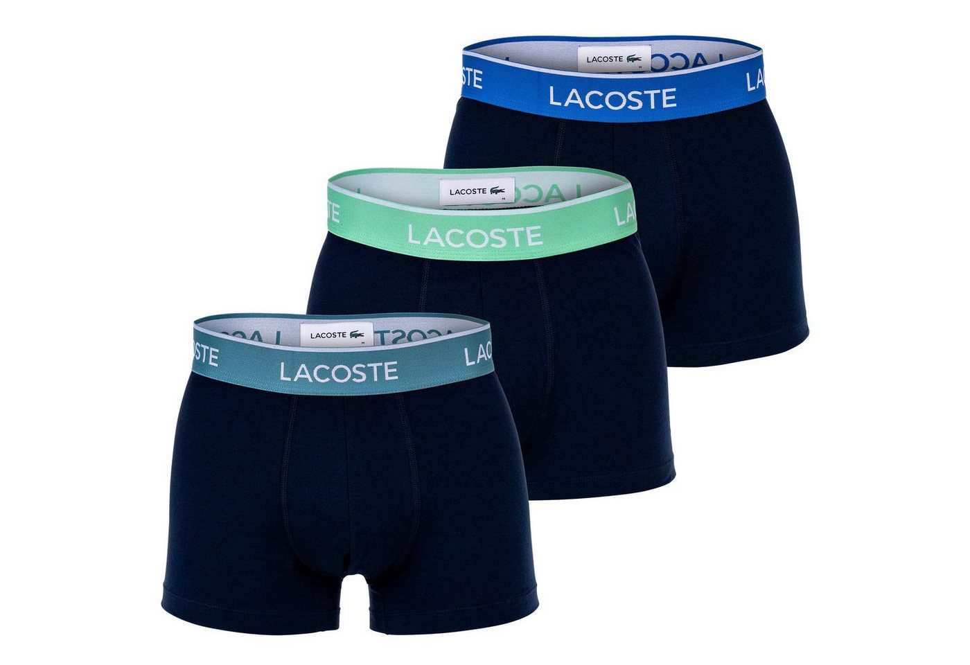 Lacoste Boxer Herren Boxershorts, 3er Pack - Trunks, Casual von Lacoste