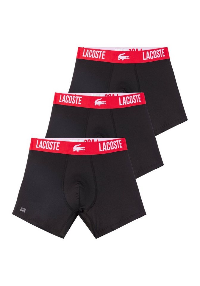 Lacoste Boxer eng Boxershorts Lacoste Herren Premium (Packung, 3-St., 3er-Pack) mit Logobund von Lacoste