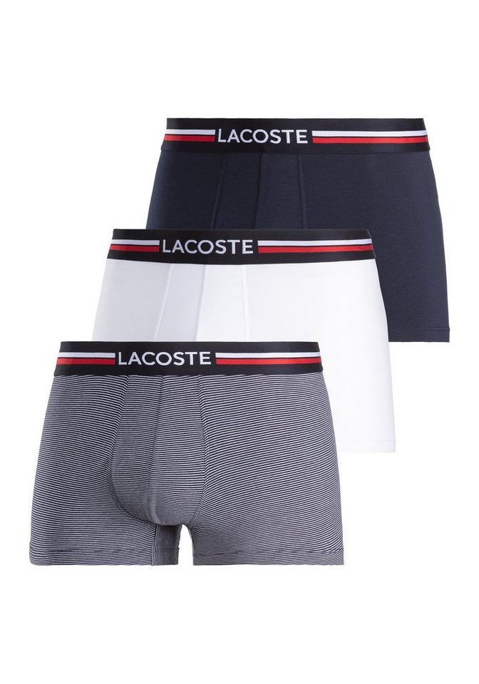 Lacoste Boxershorts eng Boxershorts Lacoste Herren Premium (Packung, 3-St., 3er-Pack) aus Stretch-Baumwolle im 3er-Pack von Lacoste