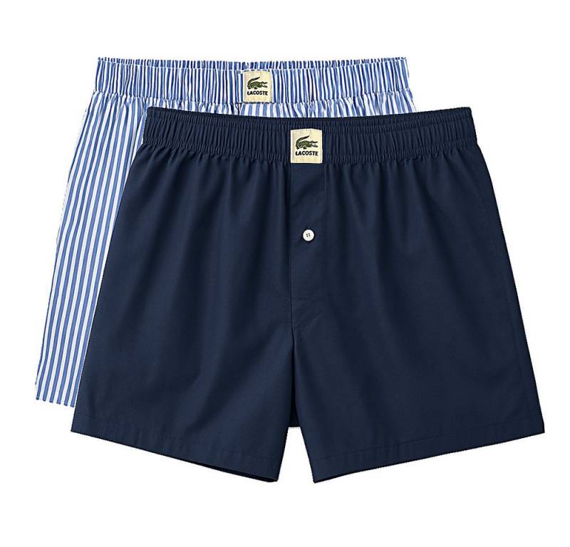 Lacoste Boxershorts Web-Boxer 2er Pack Woven Boxer Herren Unterwäsche von Lacoste