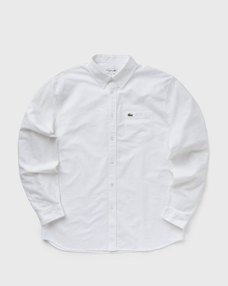 Lacoste CHEMISE CASUAL MANCHES LO men Longsleeves white in Größe:XS Lacoste CHEMISE CASUAL MANCHES LO men Longsleeves white in Größe:XS von Lacoste