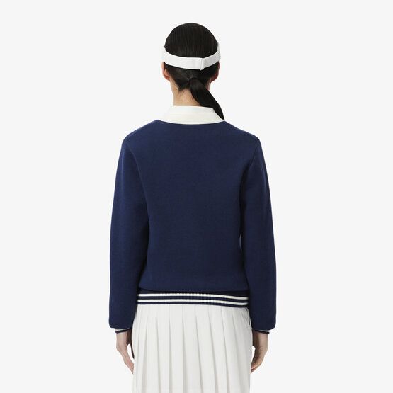 Lacoste Cardigan Jacke Strick navy von Lacoste