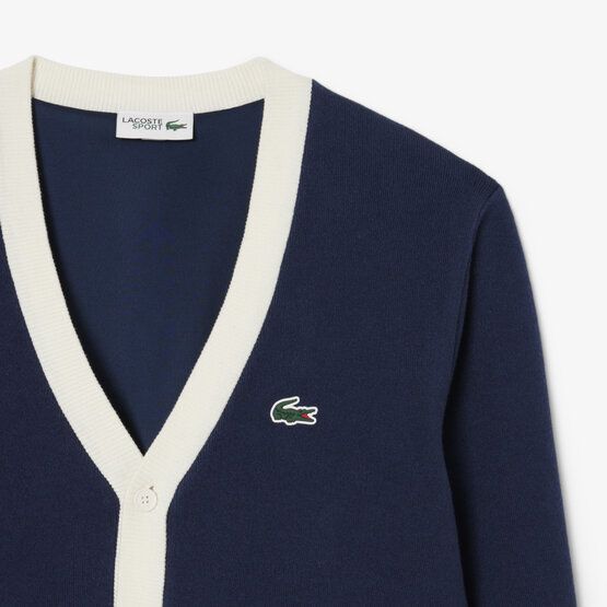 Lacoste Cardigan Strick Jacke navy von Lacoste