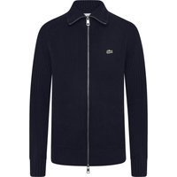 Lacoste Cardigan im Rippstrick mit Zwei-Wege-Reißverschluss in XL von Lacoste