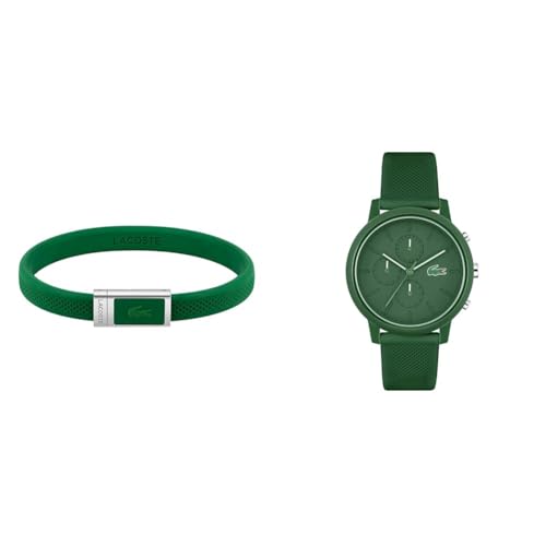 Lacoste Chronograph Quarz Uhr für Herren mit Grünes Silikonarmband - 2011245 Silikonarmband für Herren Kollektion 12.12-2040116 Lacoste Chronograph Quarz Uhr für Herren mit Grünes Silikonarmband - 2011245 Silikonarmband für Herren Kollektion 12.12-2040116 von Lacoste