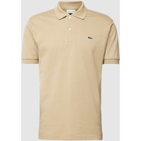 Lacoste Classic Fit Poloshirt mit Label-Detail in Beige, Größe XXXL von Lacoste