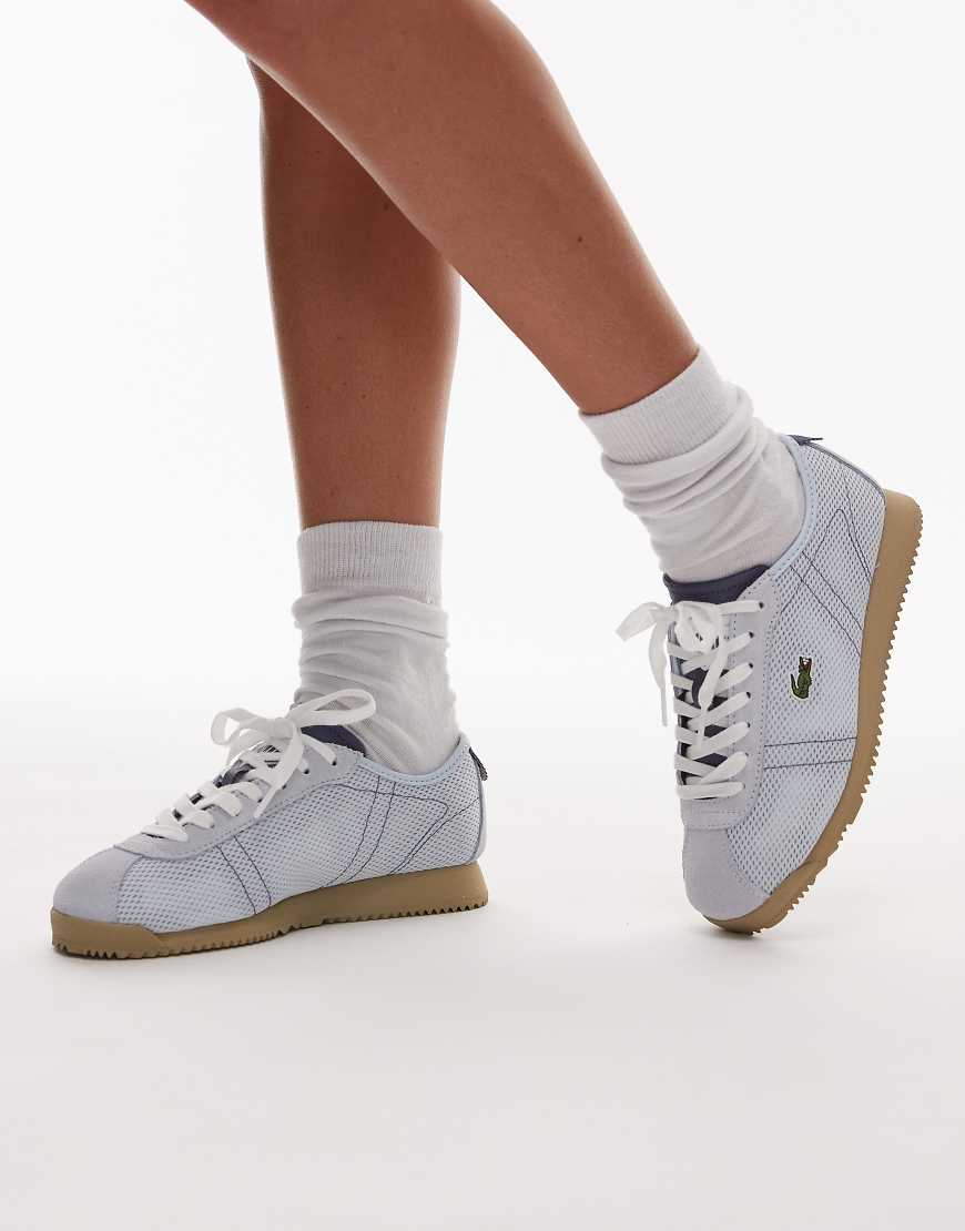 Lacoste - Club - Niedrige Netzstoff-Sneaker in Hellblau Lacoste - Club - Niedrige Netzstoff-Sneaker in Hellblau von Lacoste