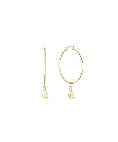 Lacoste Creolen Für Männer und Frauen Kollektion CROCODILE aus Edelstahl mit einem Charm in Form eines Krokodils - Erhältlich aus Gold oder Silber von Lacoste