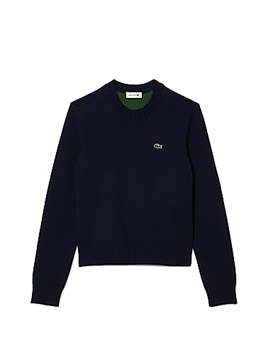 Lacoste Damen Af3323 Pullover, Marine, 40 von Lacoste