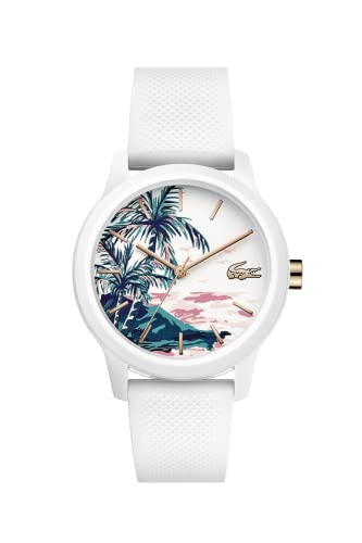 Lacoste Analog Quarzuhr für Damen Kollektion LACOSTE.12.12 Ladies mit Weisses Silikonarmband - 2001085 Lacoste Analog Quarzuhr für Damen Kollektion LACOSTE.12.12 Ladies mit Weisses Silikonarmband - 2001085 von Lacoste