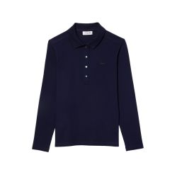 Lacoste Damen Blaues Langarm Polohemd von Lacoste