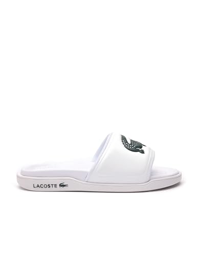 Lacoste Damen Croco DUALISTE 0922 2 CFA Sneakers, Wht/Dk Grn, 35.5 EU von Lacoste